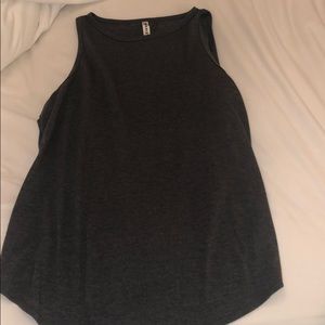 Grey open back fabletics tank!!